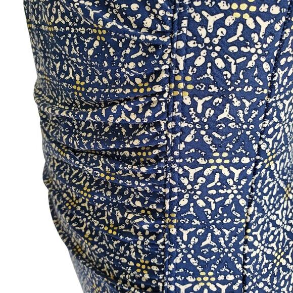 Bond-Eye Australia Nip Tuck Tummy Control Navy Gold Print Swimsuit 12 D/DDD - Picture 5 of 16